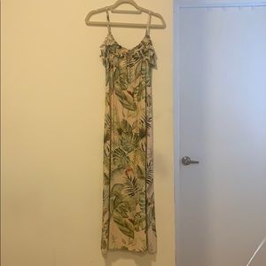 Staud Palm print tank dress